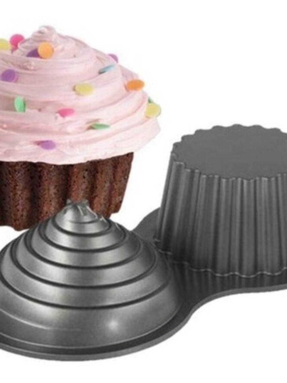 Wilton Giant Cupcake Cake Pan Non-Stick 10 Cups Heavy weight pan- Used Once!